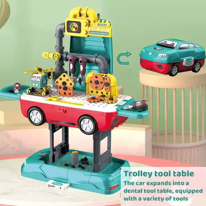 צעצועי הרכבה עשה זאת בעצמך בורג בלוקים כלים חינוכיים לילדים עם ארגז אחסון  : image 3