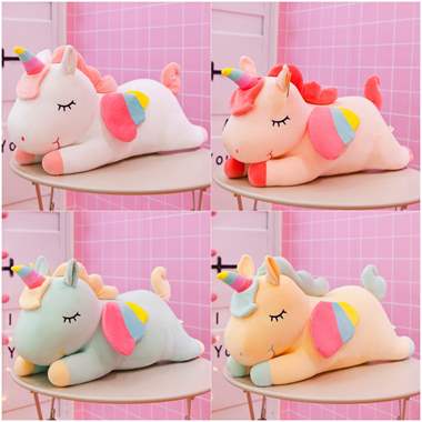 בובת פרווה חד קרן נעימה ורכה 28 ס"מ : image 2