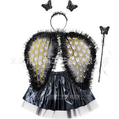 סט פרפר שחור מפואר : image 1