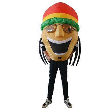 תחפושת מתנפחת "בוב מארלי"  : image 1