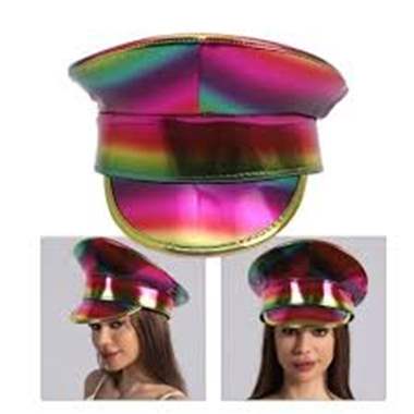 כובע קסקיט מטאלי צבעוני  : image 1