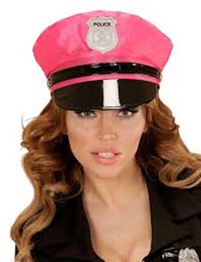 כובע קסקט שוטרת / צבע וורוד : image 1