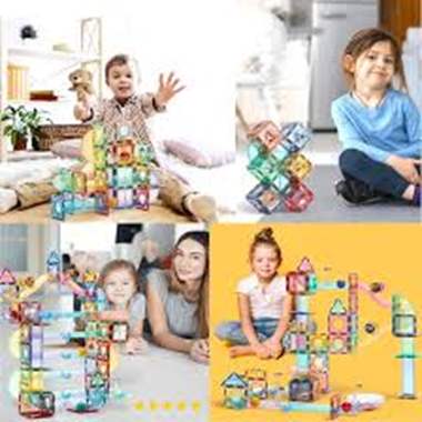 מגה בלוקים מגנטים בקופסא / 100 חלקים : image 3