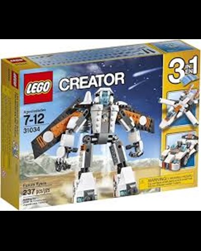 משחק לגו להרכבה 237 חלקים / 3ב-1 רובוט, מטוס ומכונית