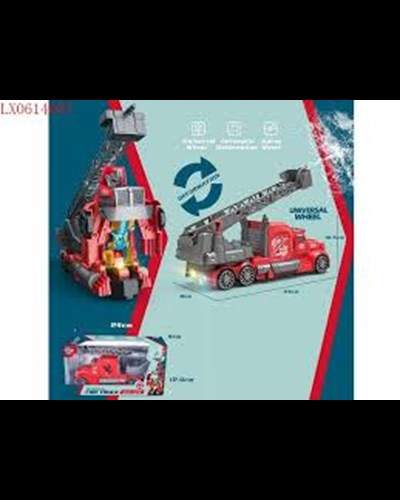 כבאית מוזיקלית סולם מתרומם ומתיזה מים