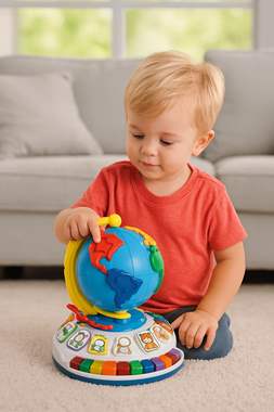 פעלולון לחצנים גדול עיצוב כדור הארץ : image 2 פעלולון לחצנים גדול עיצוב כדור הארץ : image 2