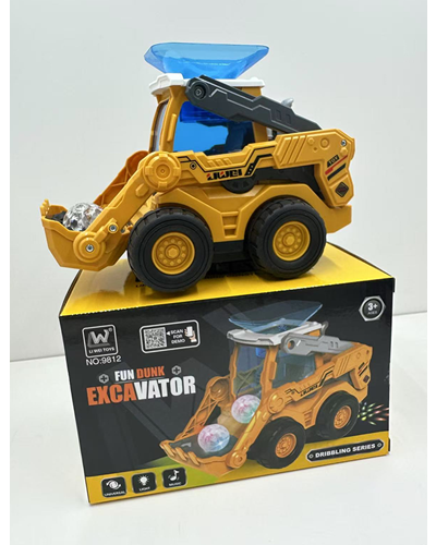 טרקטור מוזיקלי עם כדורים צבעוניים 