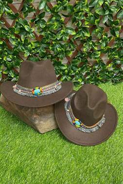 כובע לבד איכותי אינדיאנה ג'ונס / אינדיאני : image 1