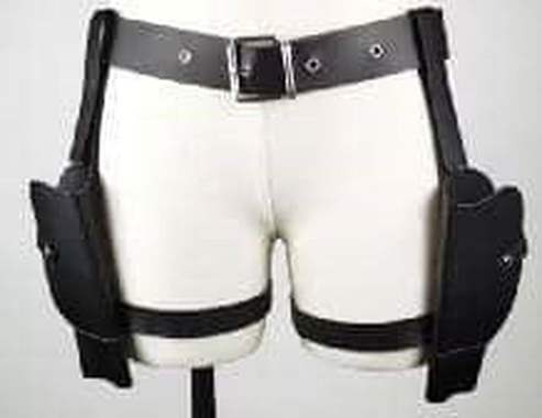 חגורת ירכיים עם נרתיק ירך שחור לקוספליי או לקאובוי : image 1