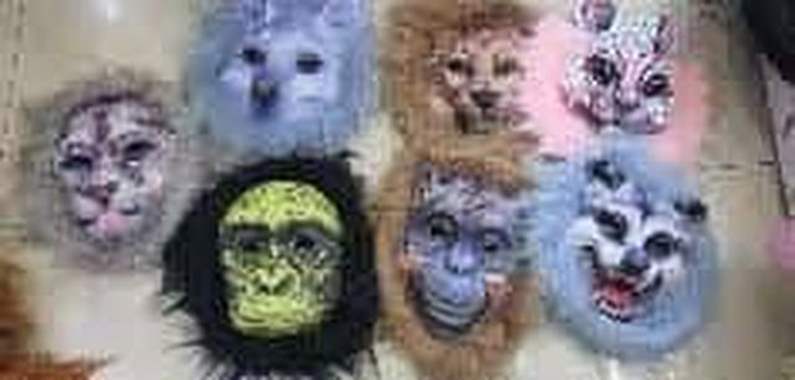 מסכות בדוגמאות של חיות : image 1