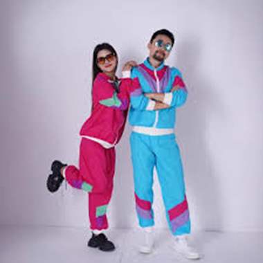 חליפת רטרו שנות ה-80 / יוניסקס : image 1