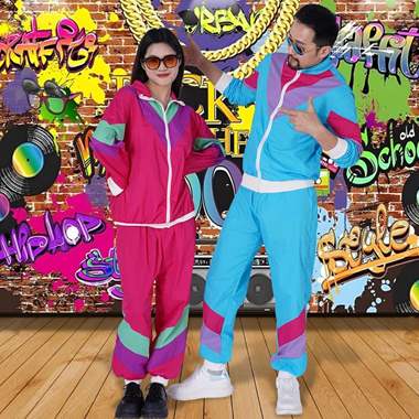 חליפת רטרו שנות ה-80 / יוניסקס : image 3